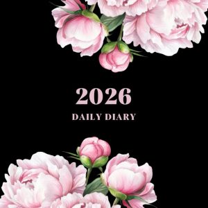 DIARY 2026: Day per Page Dated and Lined Journal for Women and Men from January to December | One Year with Inspirational Everyday Quotes |12 Months ... Holidays | Purse Size 6x9 a5 | Floral Cover