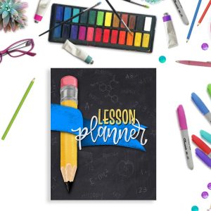 Lesson Planner: 12 Month Weekly Academic Year Organizer for Teachers & Homeschool Parents with Monthly Calendar View 2087 (Undated)