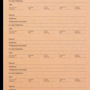 Guest List Wedding Planner: Wedding Planner Guest List, Wedding guest list notebook, Wedding Guest Tracker, Wedding Planner Book Guest List, Size 6"X9", 120 Pages