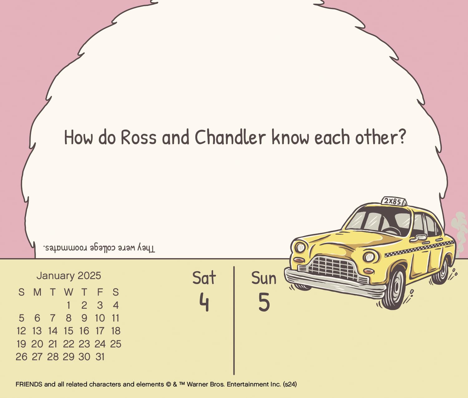 2025 Friends Day-at-a-Time Box Calendar - Image 6