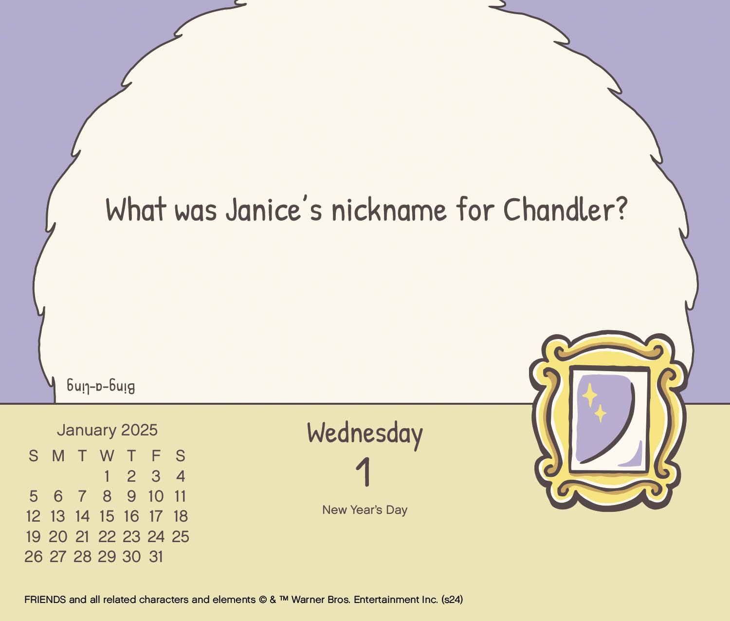 2025 Friends Day-at-a-Time Box Calendar - Image 3