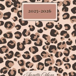 2025 thru 2026 Student Academic Planner for Tween, Teen Girls, Young Ladies, Classic Leopard Print
