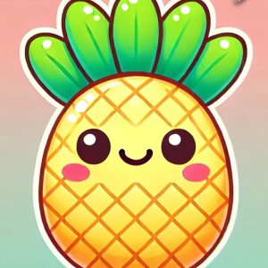 2025 Diary: Pineapple Fruit: A5 Week to View Dated from Jan 2025 to Dec 2025 | Weekly Planner Agenda Personal Organiser