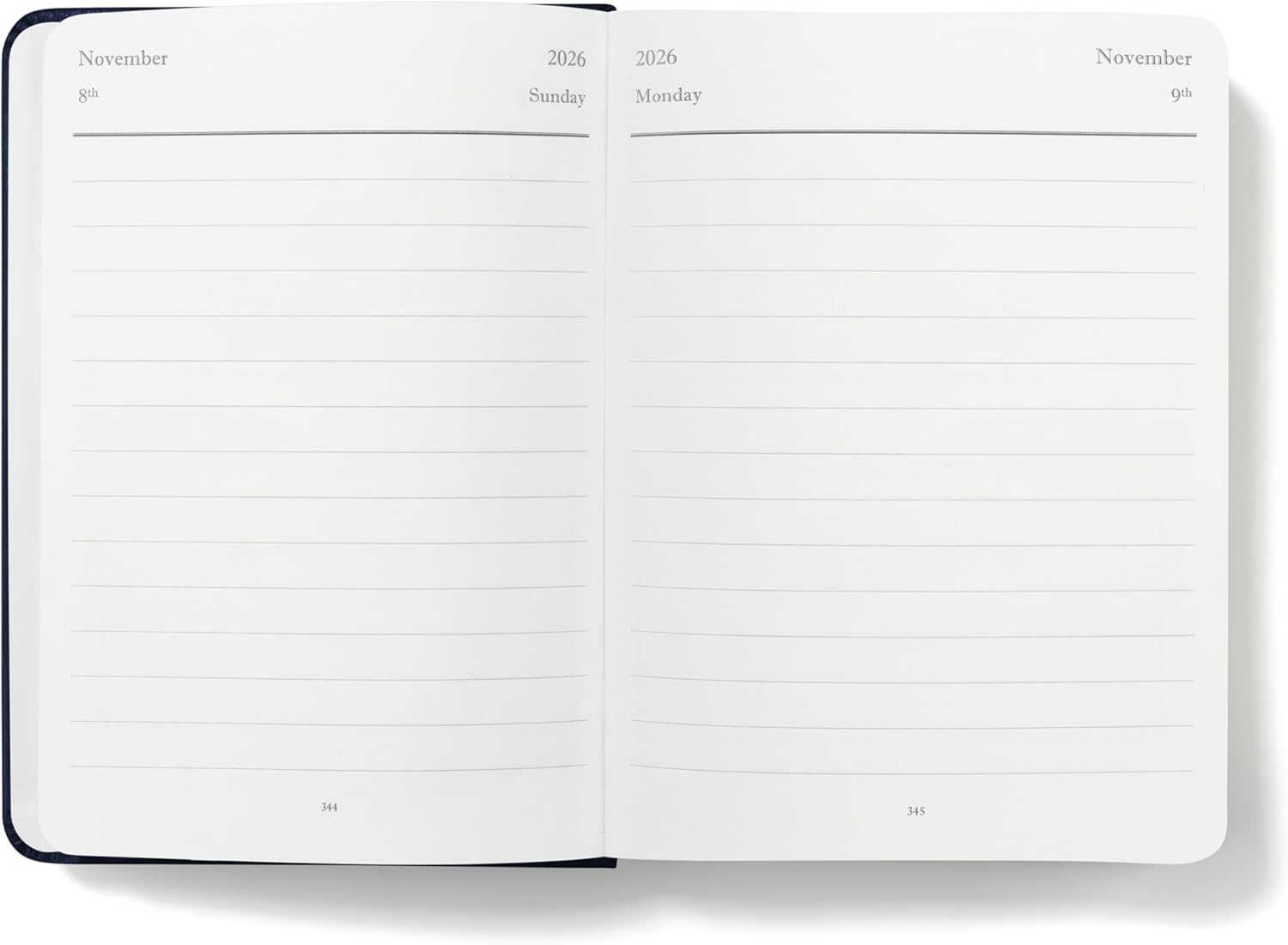 Wykeham's Executive 2026 Daily Journal Planner – US Public Holidays & Format – Customization Available (Royal Blue, A6) - Image 4