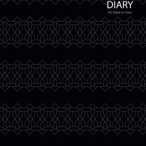2026 Diary A4 Week to View: Planner from January 2026 to December 2026, 12 Months Diary, Black Cover