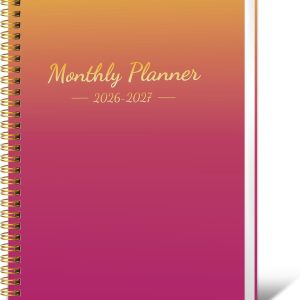 Monthly Planner 2026-2027, 2026 Calendar 24 Months Planner, 7.4"x9.4", JAN 2026 - DEC 2027, Personal Organizer with Monthly Goals, To-Do List, Habit Tracker, 24 Monthes for School Office Home Planning