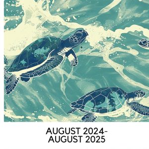 Academic Planner August 2024-August 2025: 13 months. The complete sea turtle themed time management system for school, college or University students