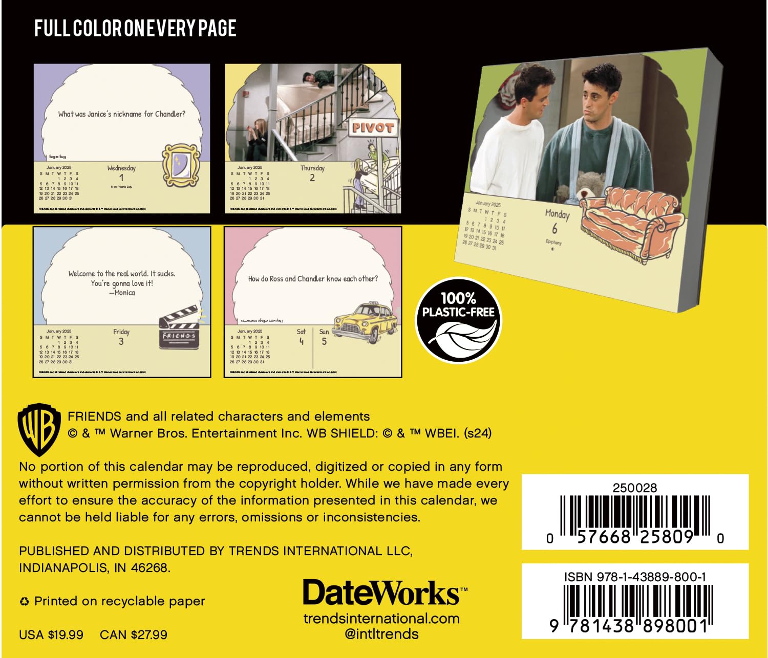 2025 Friends Day-at-a-Time Box Calendar - Image 8