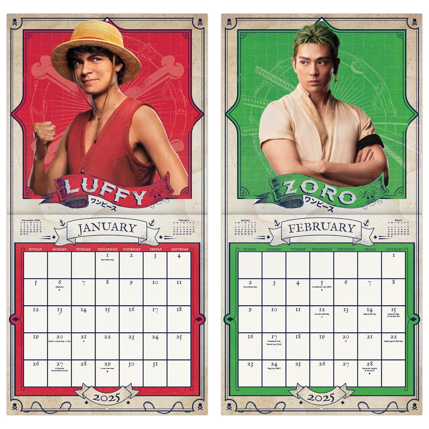 2025 One Piece Wall Calendar - Image 6