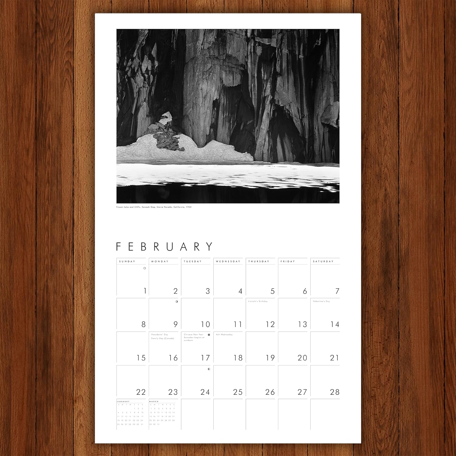 Ansel Adams 2026 Wall Calendar: Authorized Edition (Monthly Calendar) - Image 4