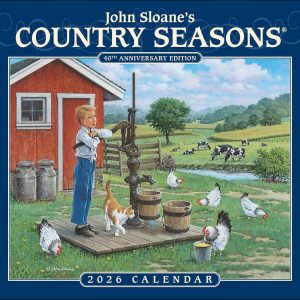 John Sloane's Country Seasons® 2026 Deluxe Wall Calendar: 40th Anniversary Ed.