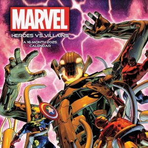 2025 Marvel Heroes vs. Villains Wall Calendar