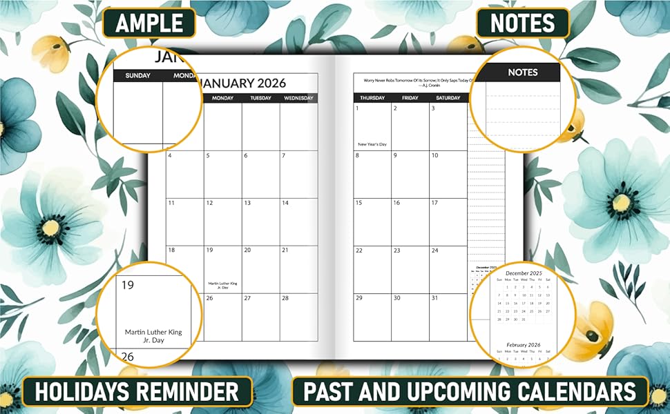 pocket calendar for purse