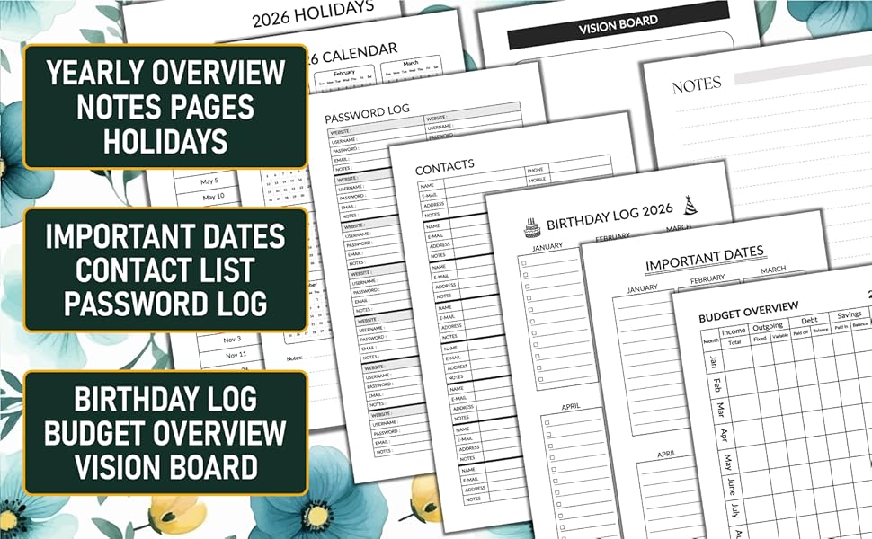 Monthly Planner 2 year for productivity