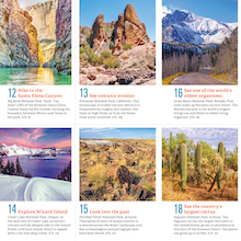 Different National Parks covered in the guide