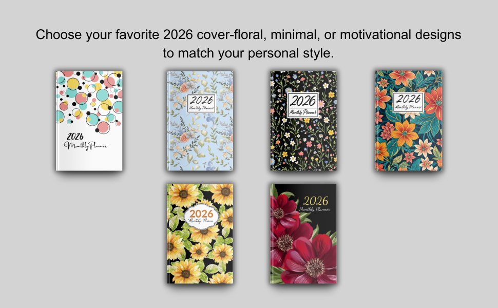 2026 Planner Cover Collection – Floral, Minimal &amp; Motivational Designs to Match Your Style