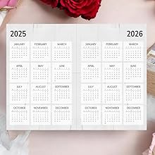 Calendar layout showing multiple months in a minimalist design with clean typography against a background with red roses and pink petals.