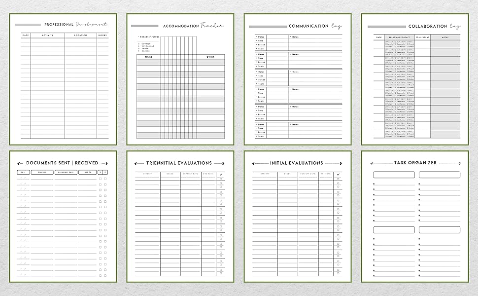 school psychologist IEP meeting planner 