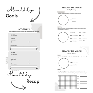 Monthly Goals Page