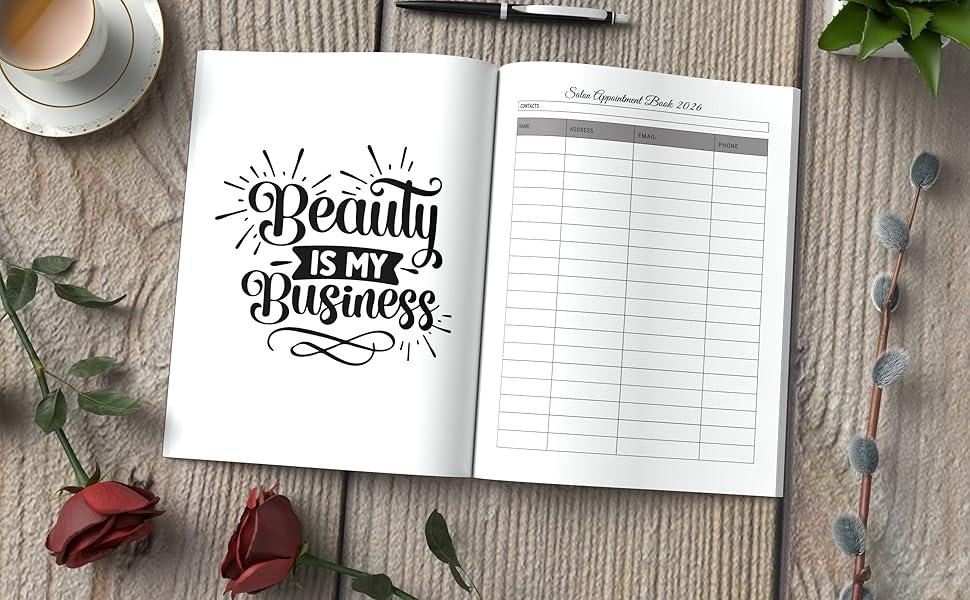 Salon appointment book 2026