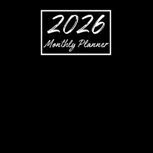 2026 Monthly Planner: Small Size 5x8 Inches | One Year Calendar Schedule Organizer (12 Months from January to December) with Holidays | Black Cover