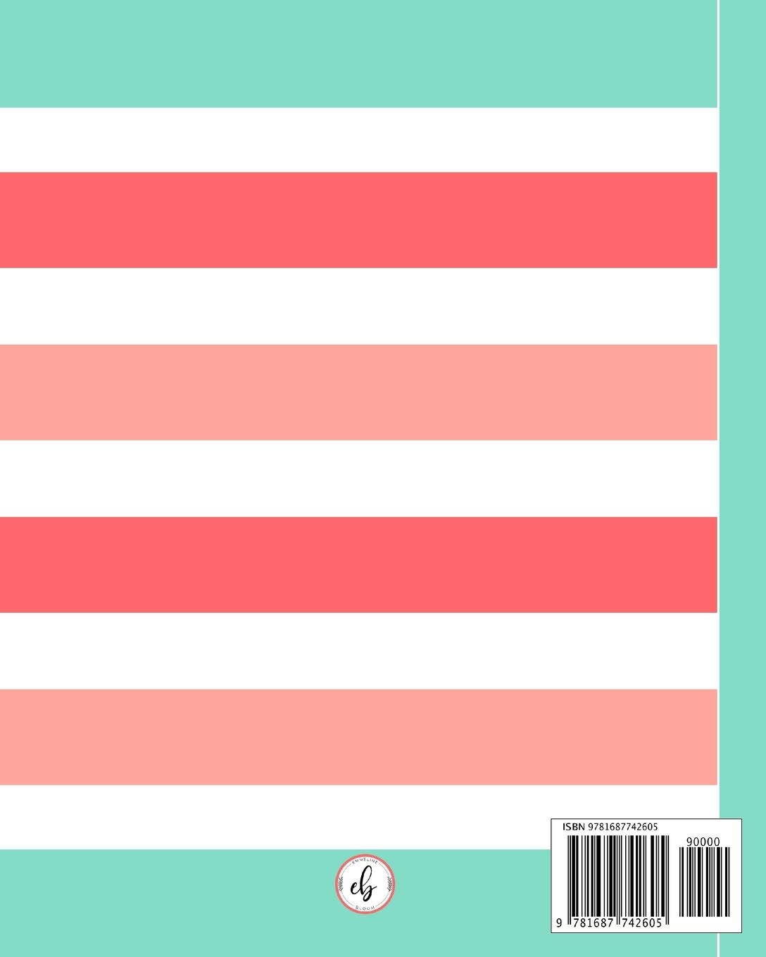 Budget Planner: Weekly and Monthly Financial Organizer | Savings - Bills - Debt Tracker | Teal Pink White Stripes (January-December 2020) - Image 2