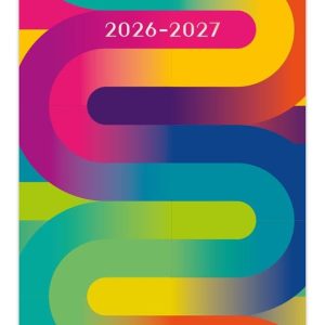 Rich Ribbons | 2026-2027 3.5 x 6.5 Inch Two Year Monthly Pocket Planner Calendar | Foil Stamped Cover | BrownTrout | Fashionable Design Notes Diary