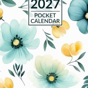 Pocket Calendar 2026-2027 for Purse: Small 2 Year Monthly Planner from January 2026 to December 2027 with Holidays