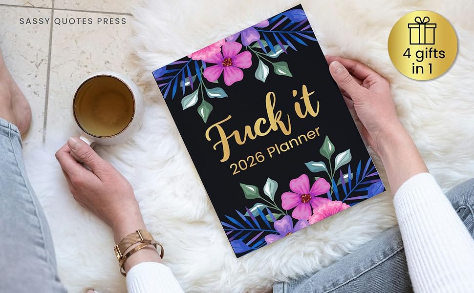 funny swear word calendar diary agenda women monthly weekly inspirational quotation organiser her