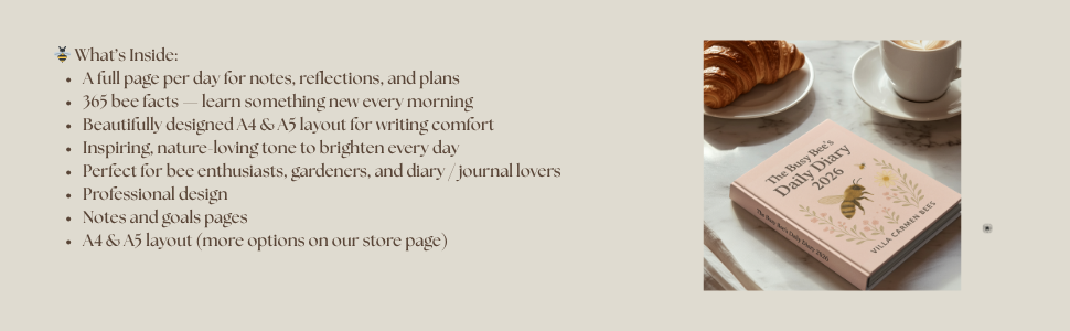a4 diary 2026 ideal journal gift