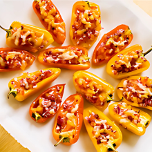 Stuffed mini bell peppers