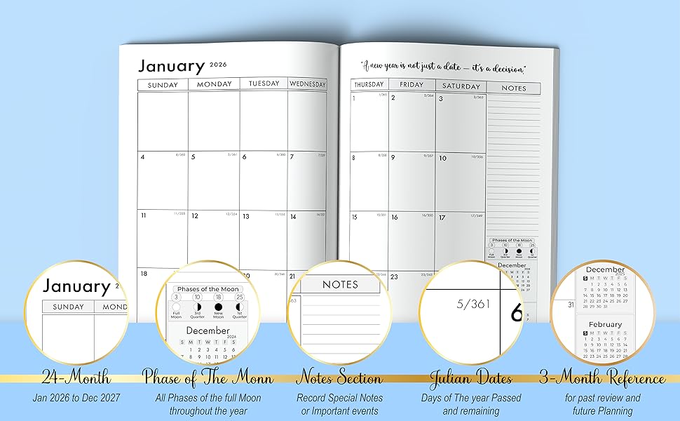 2026-2027 Monthly planner