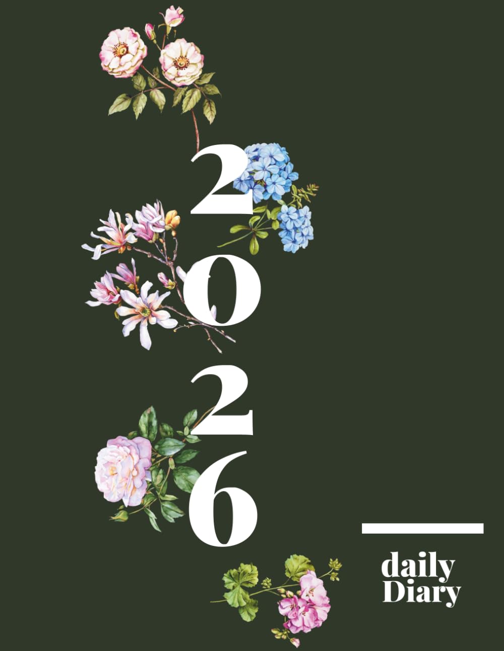 diary 2026 one page per day: A4 Page A Day, Dated Daily Planner & Journal, 365 Days