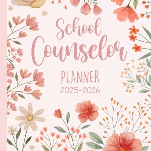 School Counselor Planner 2025-2026: Simple Academic Organizer to Track Student Goals and Progress