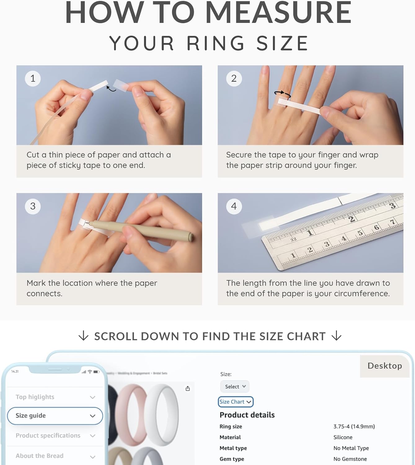 ThunderFit Silicone Anniversary Rings for Women, 5.5mm Wide, 2mm Thick, Wedding Rubber Bands, Variety Multipack 1-12 - Image 6