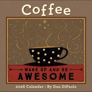 Coffee 2026 Deluxe Wall Calendar