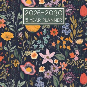 5 Year Planner 2026-2030: Five Years Schedule Organizer from January 2026 to December 2030 || 60 Months Appointment Book with Holidays and Inspirational Quotes || Floral Cover - Canada Edition