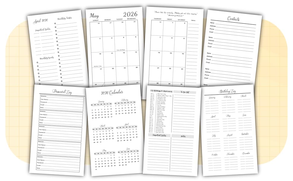 Pocket Calendar 2026-2027