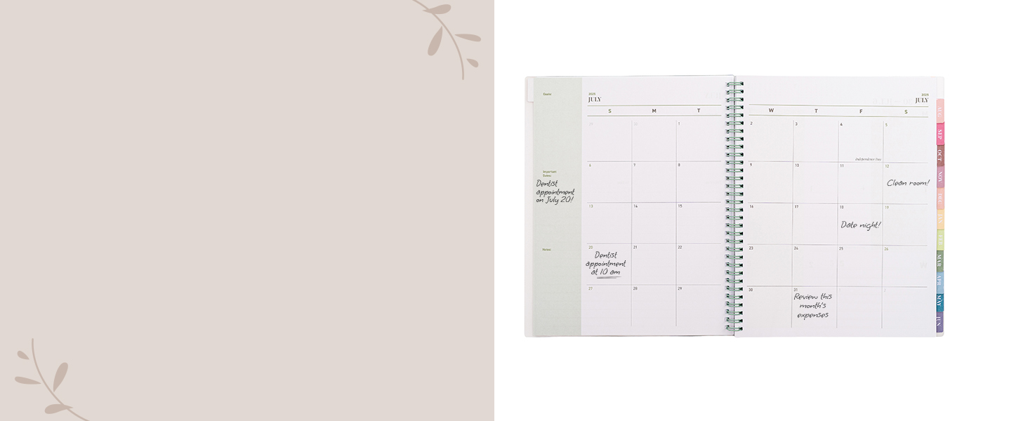 Monthly Spreads for Effective Planning