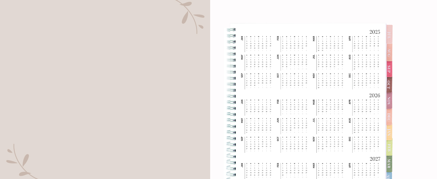 Plan Ahead with 3-Year Calendar Overview