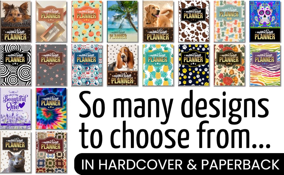 So many designs to choose from in hardcover and paperback