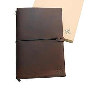 Genuine leather travelers notebook
