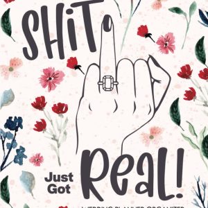 Shit Just Got Real!: Wedding Planner Book Organizer and Budget Worksheet for Brides-to-Be: Budget, Timeline, Checklists, Guest List, Table. Wedding Planning Is No Fucking Joke.