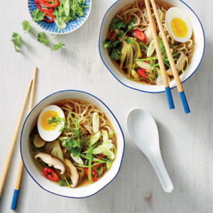Vegetable Ramen with Mushrooms & Bok Choy