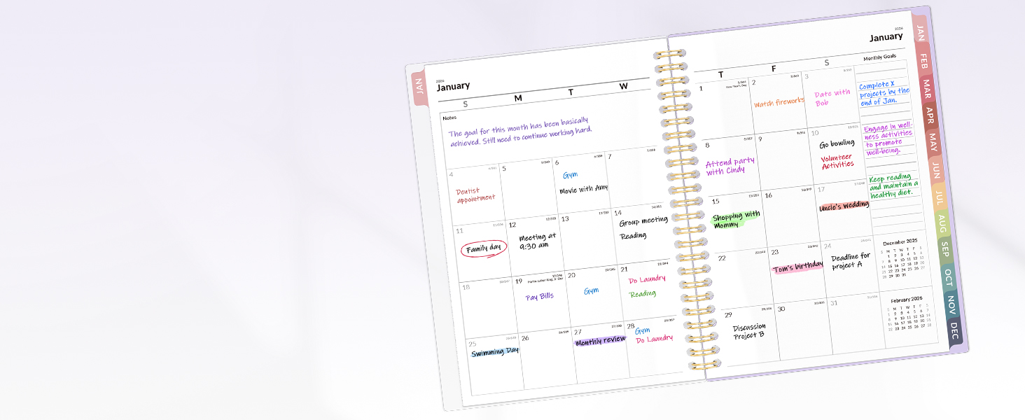 daily planner 2026-2027 Quick reminder of your appointments, bills dues, top priorities, important