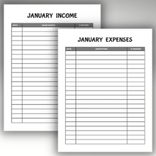 Income &amp; expense sheets