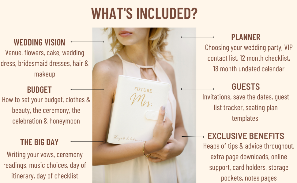 wedding planner book and organizer
