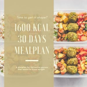 1600 calories 30 day meal plan: Lose weight but keep the energy