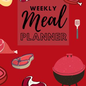 Weekly Meal Planner with Meat: Plan your meals weekly. Blank DIY Notebook for 52 weeks of meal planning. Included shopping lists. 6"x9". Perfect for ... ideal gift for anyone. (Meal Planner 6"x9")
