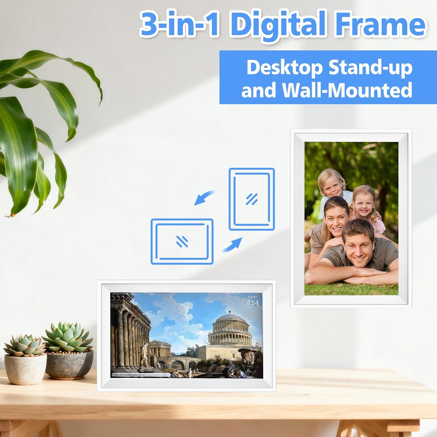 Digital Calendar 15.6" Wall Touch Screen Planner Electronic Calendar & Chore Chart, Smart Calendars Interactive Display for Family Organize Routines Schedules Meal Planner with Digital Picture Frame - Image 7